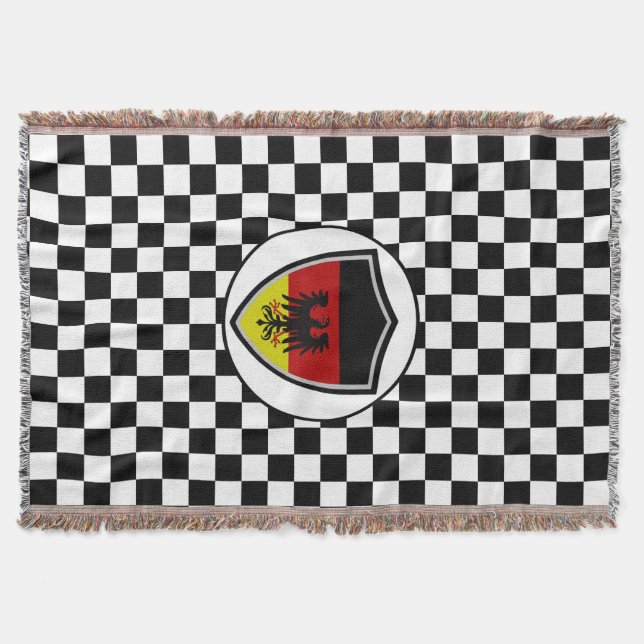 German flag-coat arms throw blanket decke (Vorderseite)