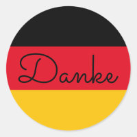 German Flag Colors Danke