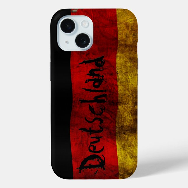 German Flag - Vintage Case-Mate iPhone Hülle (Rückseite)