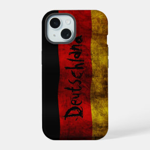 German Flag - Vintage iPhone 15 Hülle