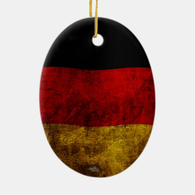German Flag - Vintage Keramikornament (Hinten)