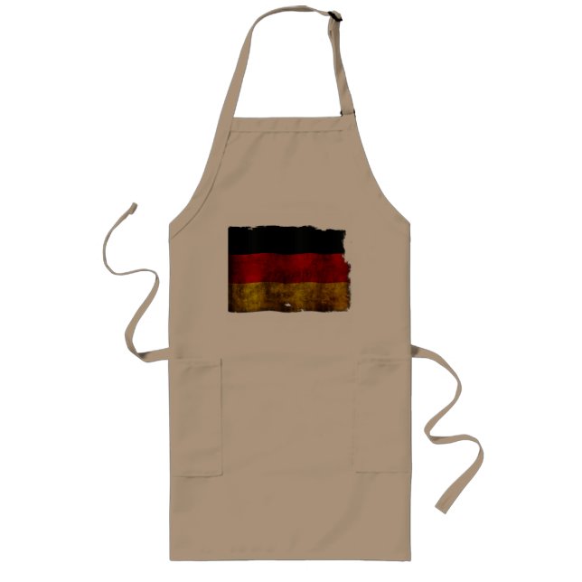 German Flag - Vintage Lange Schürze (Vorne)
