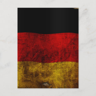 German Flag - Vintage Postkarte