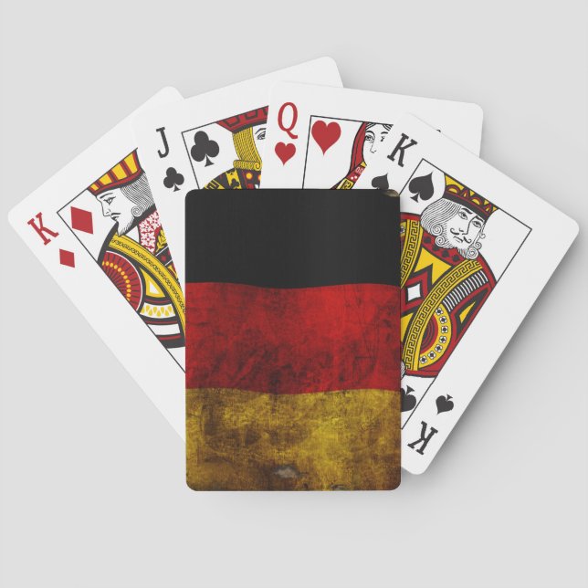 German Flag - Vintage Spielkarten (Rückseite)