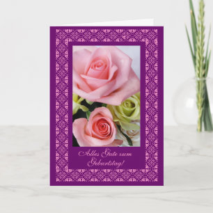 German: Happy Birthday: Alles Gute zum Geburtstag Karte