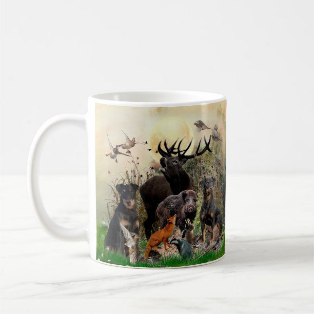 German Hunting Terrier (Jagdterre) Kaffeetasse (Links)