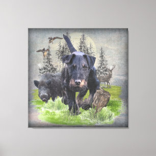 German Hunting Terrier (Jagdterre) Leinwanddruck