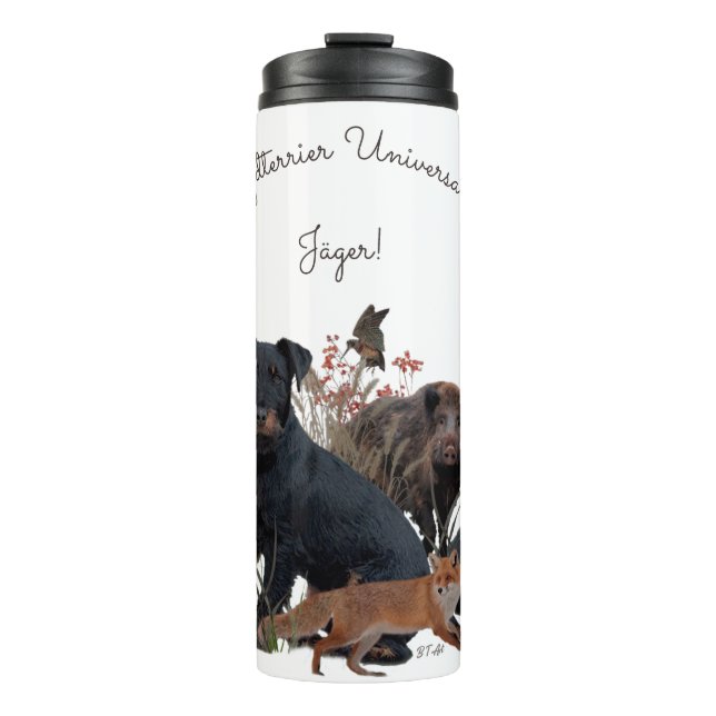 German Hunting Terrier (Jagdterre) Thermosbecher (Vorderseite)