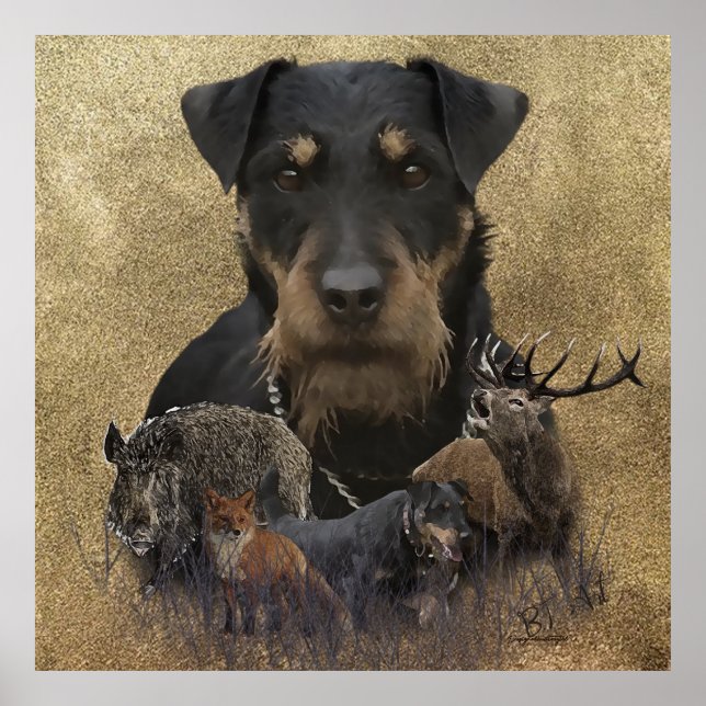 German Jagdterer Tapestory Poster Acrylic Print (Vorne)