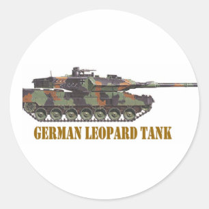GERMAN LEOPARD TANK. RUNDER AUFKLEBER