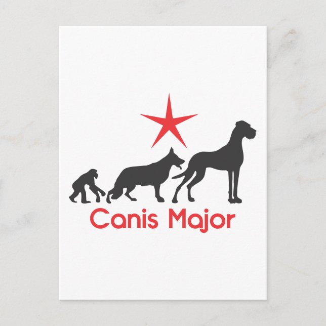 German Mastiff Canis Major Postkarte (Vorderseite)
