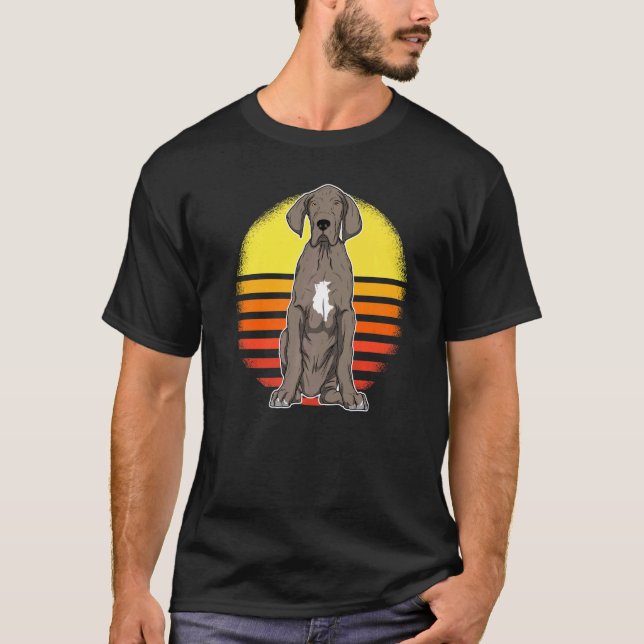 German Mastiff Great Dane Sunset 3 T-Shirt (Vorderseite)