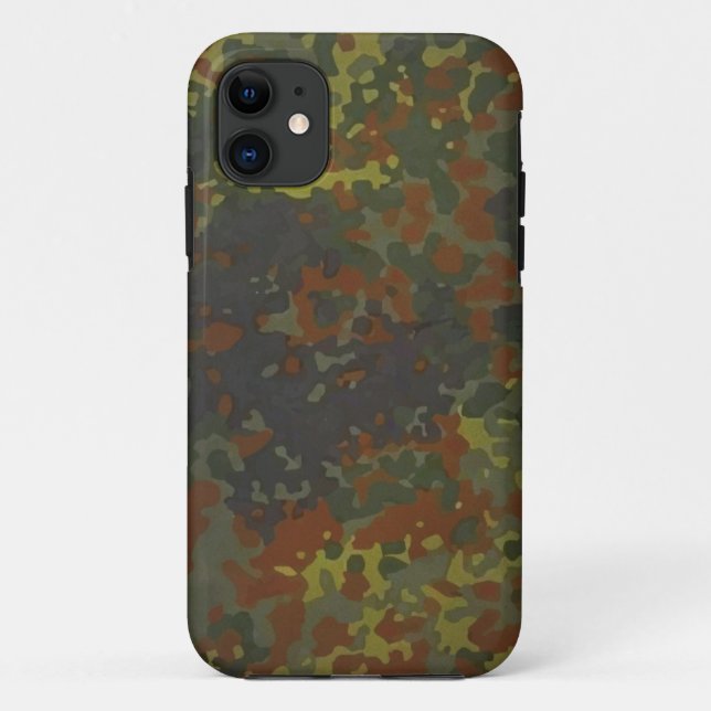 German military Fleck camouflage Case-Mate iPhone Hülle (Rückseite)