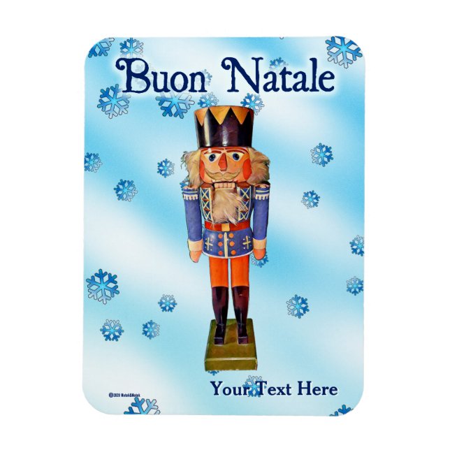 German Nutcracker - Buon Natale Magnet (Vertikal)