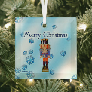 German Nutcracker - Frohe Weihnachtsglasverzierung Ornament Aus Glas