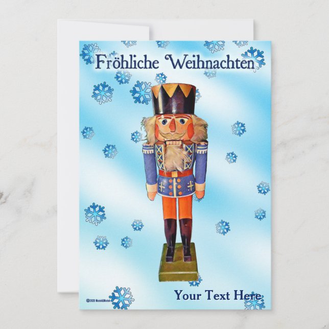 German Nutcracker - Fröhliche Weihnachten (Vorderseite)