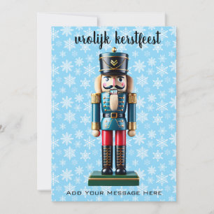 German Nutcracker - Vrolijk kerstest Custom Feiertagskarte