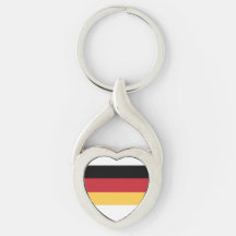 German Oktoberfest Germany Flag Metal Keychain