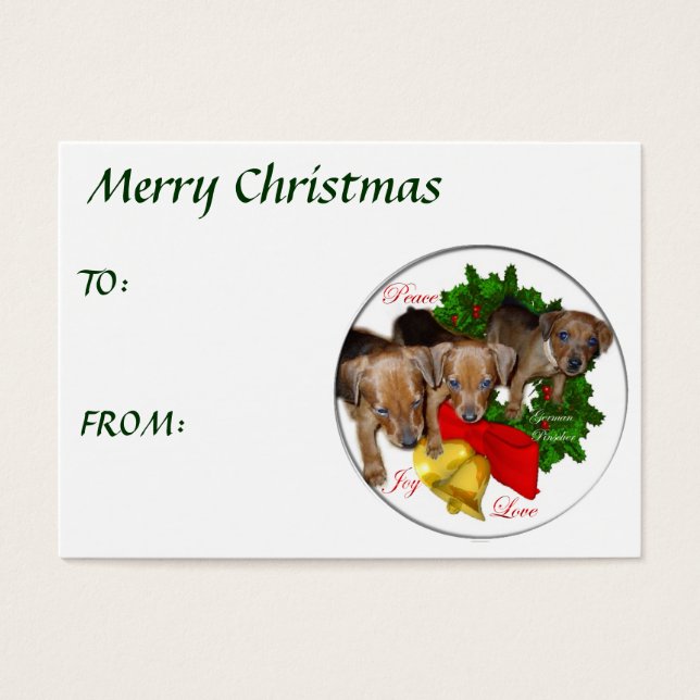 German Pinscher Christmas Geschenke (Vorderseite)