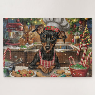 German Pinscher Holiday Baking: Feierliche Weihnac Puzzle