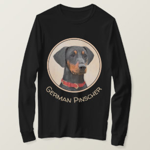 German Pinscher Painting - Niedliche Original Dog T-Shirt