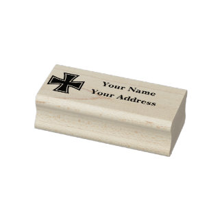 German Republic iron cross emblem address stamp Gummistempel