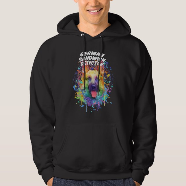 German Sandwich Detector  German Shepherd Humor Sh Hoodie (Vorderseite)