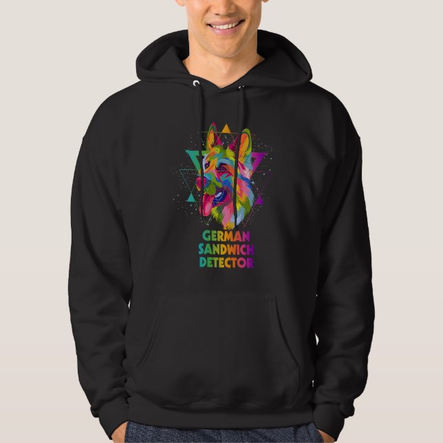 German Sandwich Detector  German Shepherd Humor Sh Hoodie (Vorderseite)