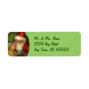 German Santa Claus Address Labels