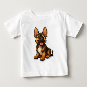 German Shepard Puppy Baby T-shirt