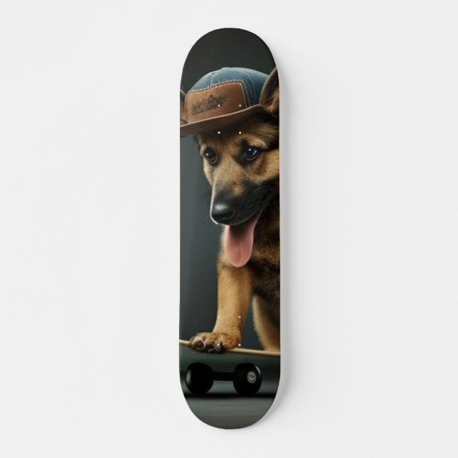 German Shepard Shredder Skateboard (Vorne)