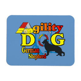 German Shepherd Agility Magnet