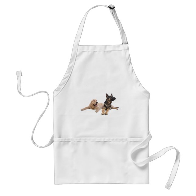 german shepherd and golden retriever schürze (Vorne)