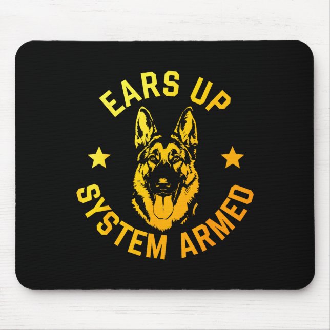 German Shepherd Art For Men Women German Shepherd  Mousepad (Vorne)