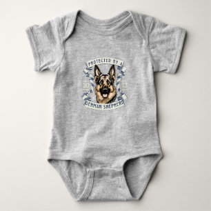 German Shepherd Baby Bodysuit Baby Strampler