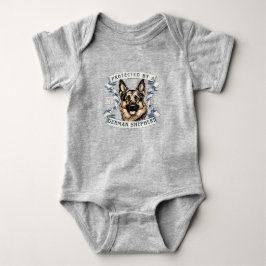 German Shepherd Baby Bodysuit Strampler