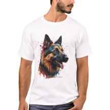 German Shepherd Banner Dog Lover T - Shirt