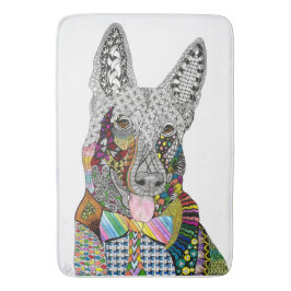 German Shepherd Bath Mat Badematte