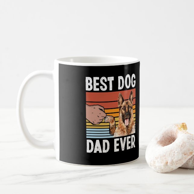 German Shepherd Best Dog Vater jemals Hunde Mama Kaffeetasse (Mit Donut)