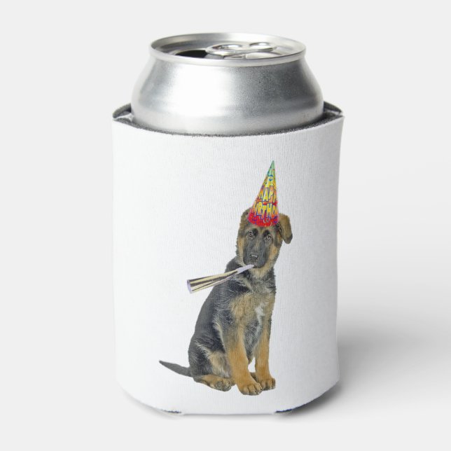 German Shepherd Birthday Dosenkühler (Kanne Vorderseite)