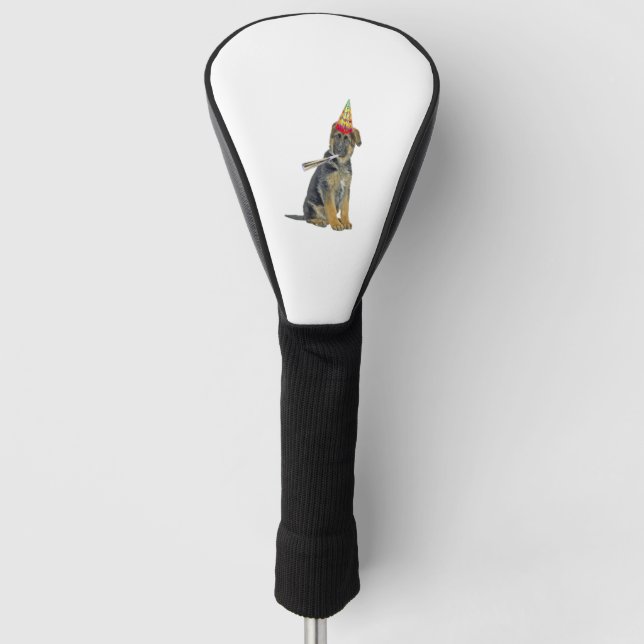 German Shepherd Birthday Golf Headcover (Vorderseite)