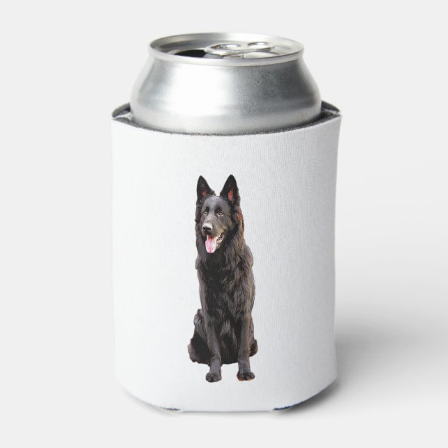 German Shepherd Black Dog Dosenkühler (Kanne Vorderseite)