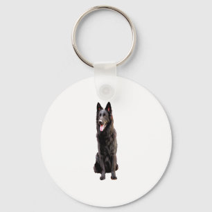 German Shepherd Black Dog Schlüsselanhänger