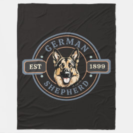 German Shepherd Blanket Fleecedecke