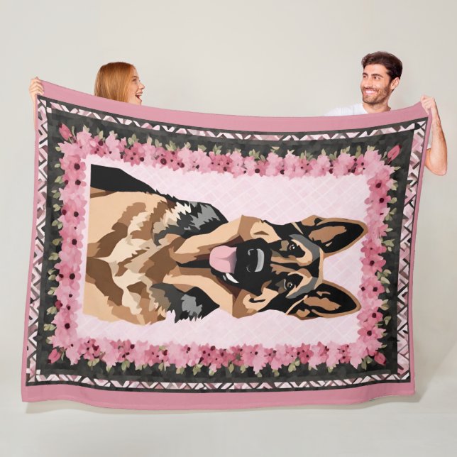 German Shepherd Blanket Fleecedecke (Beispiel)