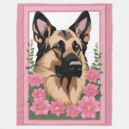 German Shepherd Blanket Fleecedecke