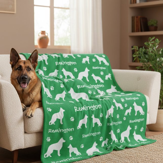German Shepherd Blanket | Loyal & Loyal Fleecedecke (Personalized German Shepherd Blanket)