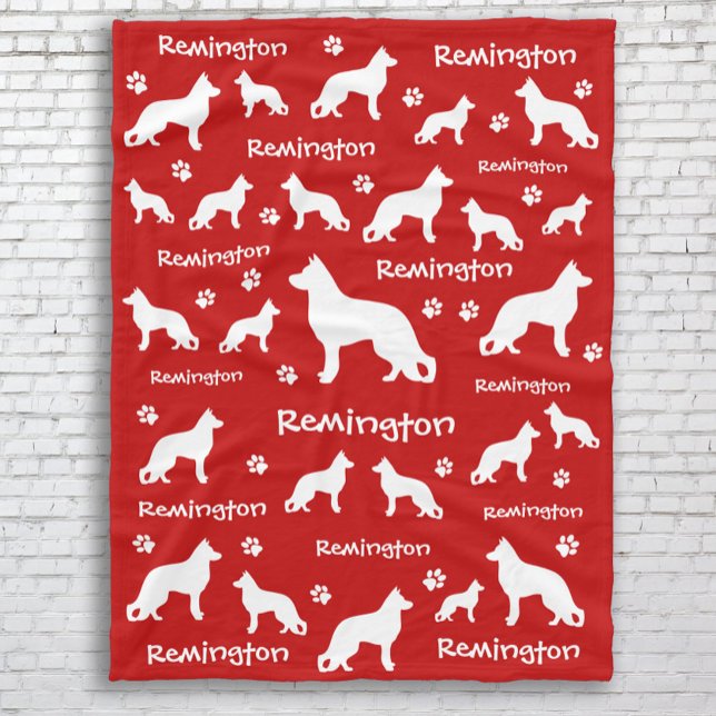 German Shepherd Blanket | Loyal & Loyal Fleecedecke (German Shepherd Dog Blanket - memorial gift, birthday gift, or Christmas gift for GSD lovers)