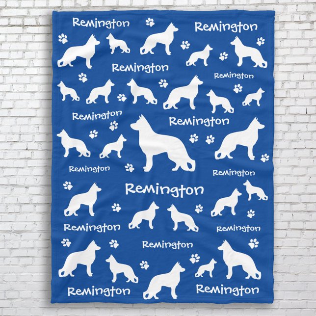 German Shepherd Blanket | Loyal & Loyal Fleecedecke (German Shepherd Dog Blanket - GSD Mom gift )