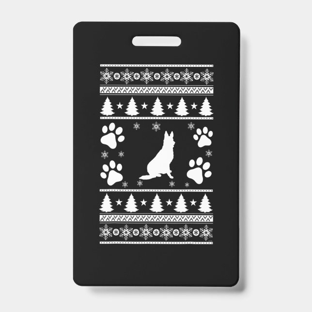German Shepherd Christmas Ausweis (Vorderseite)